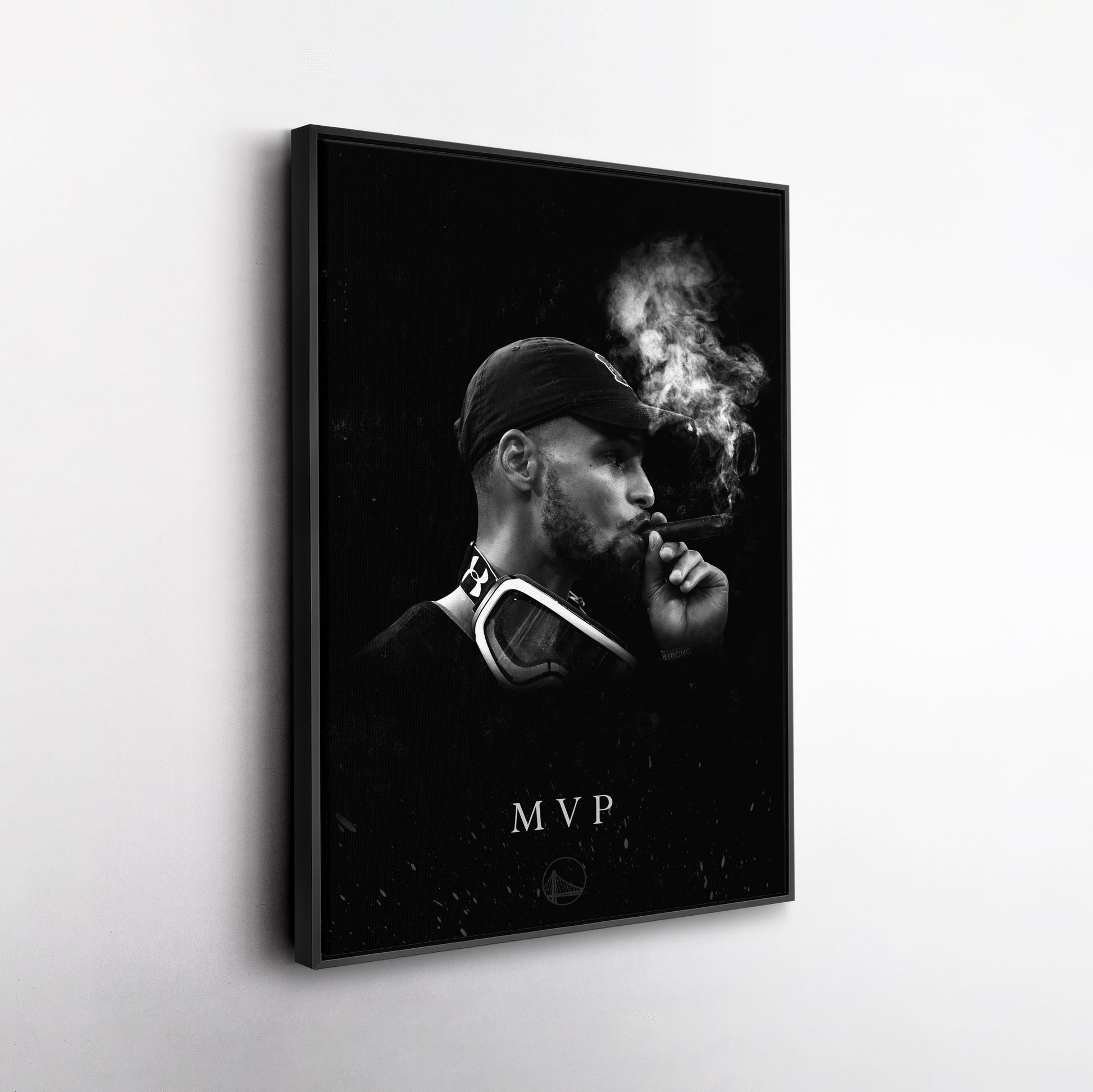 Stephen Curry Cigar Canvas – NBA Champion Wall Art