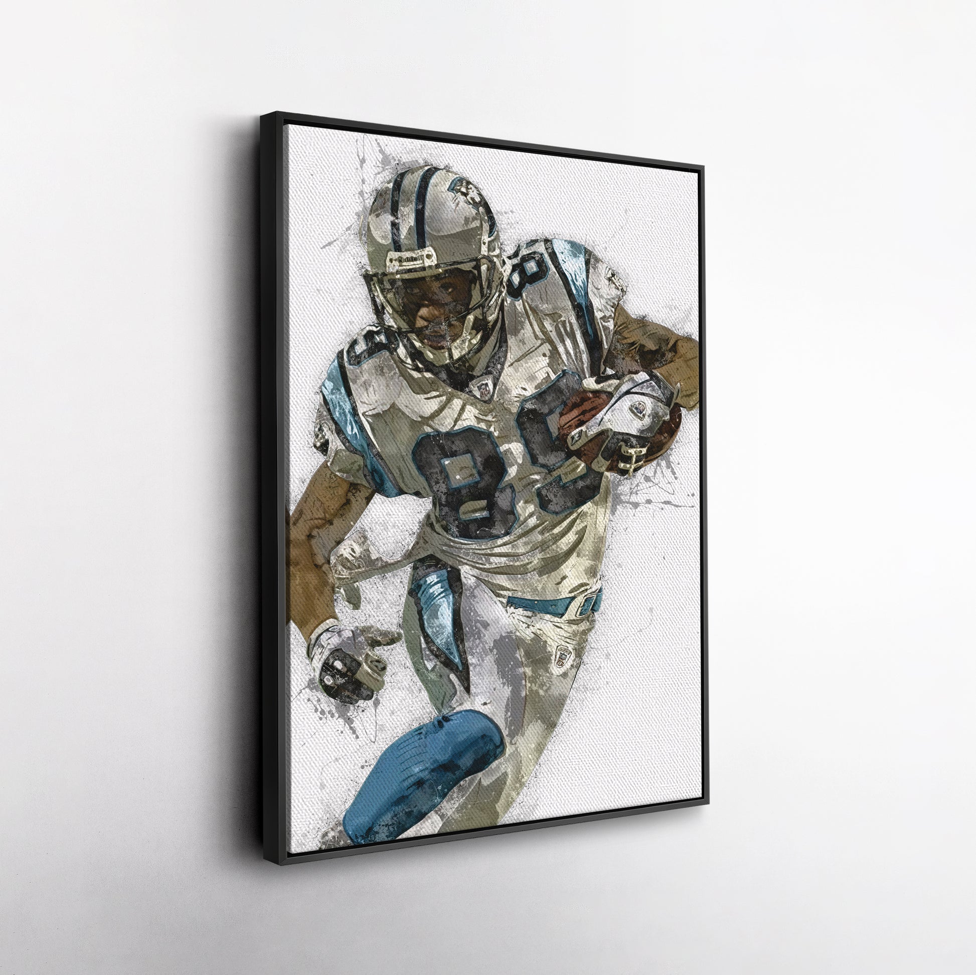 Steve Smith Canvas Art – Carolina Panthers Wall Decor