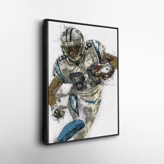 Steve Smith Canvas Art – Carolina Panthers Wall Decor