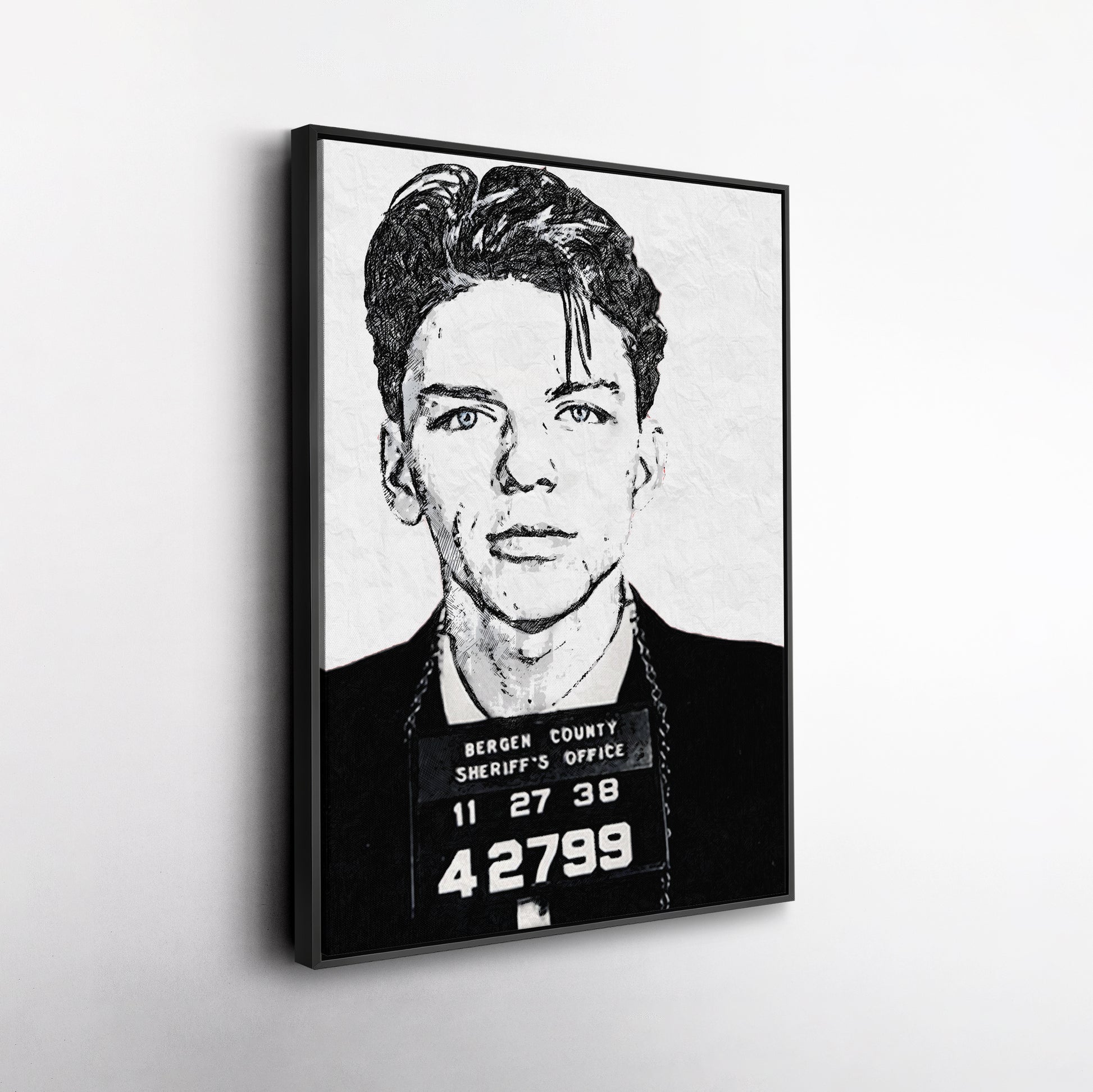 Frank Sinatra Mugshot Canvas – Vintage Wall Art Decor