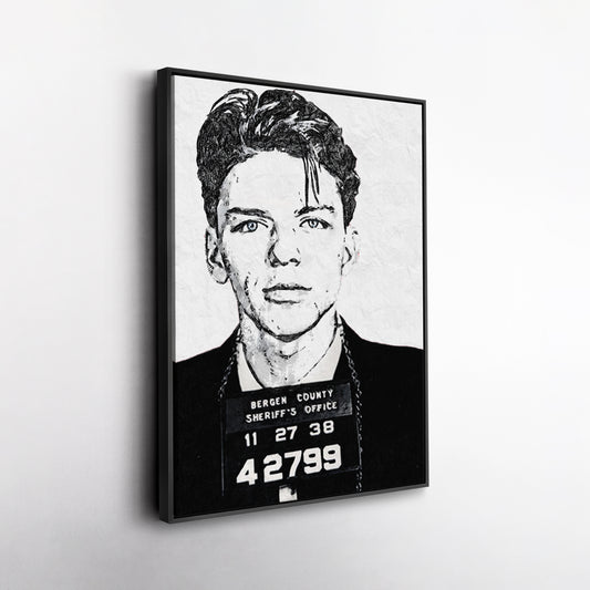 Frank Sinatra Mugshot Canvas – Vintage Wall Art Decor