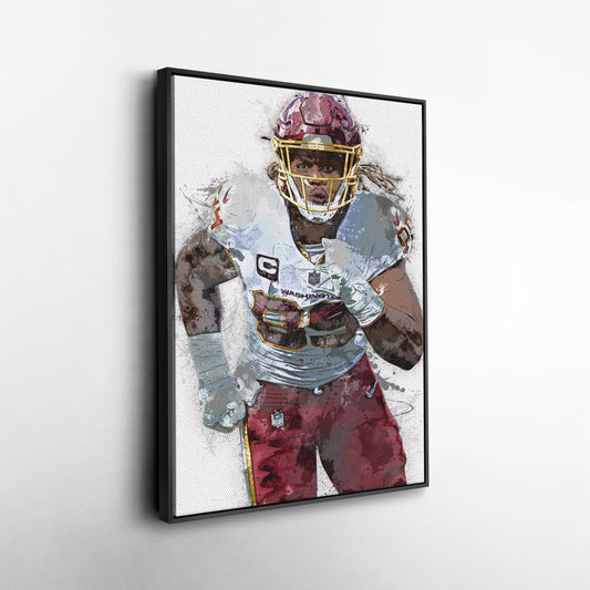 Chase Young Canvas Art – Washington Commanders Wall Decor