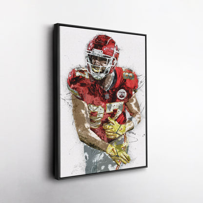 Travis Kelce Canvas Art – Kansas City Chiefs Wall Decor