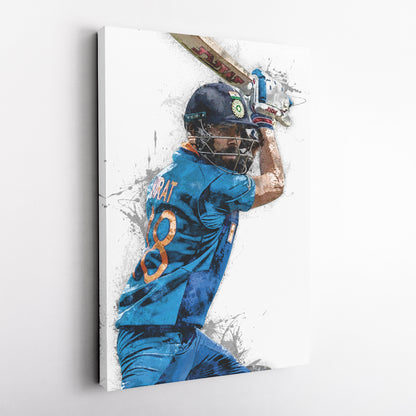 Virat Kohli Canvas Art – India Cricket Wall Decor