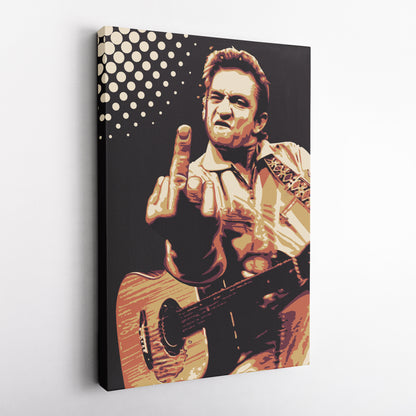 Johnny Cash Canvas – Music Legend Wall Art for Home Decor
