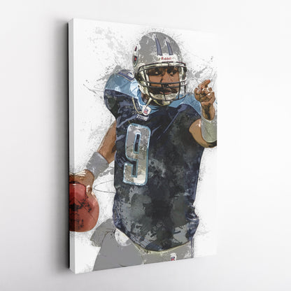 Steve McNair Canvas Art – Tennessee Titans Wall Decor