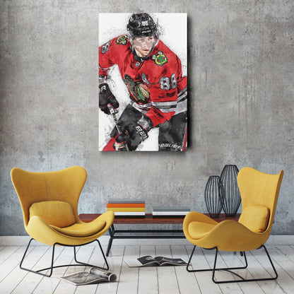 Patrick Kane Canvas Art – Chicago Blackhawks Wall Decor