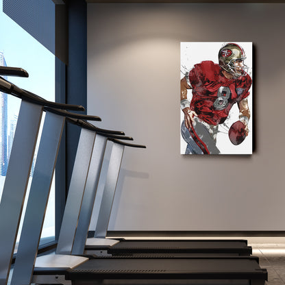 Steve Young Poster San Francisco 49ers Painting Football Hand Made Posters Canvas Print Kids Wall Art Home Man Cave Gift Decor
