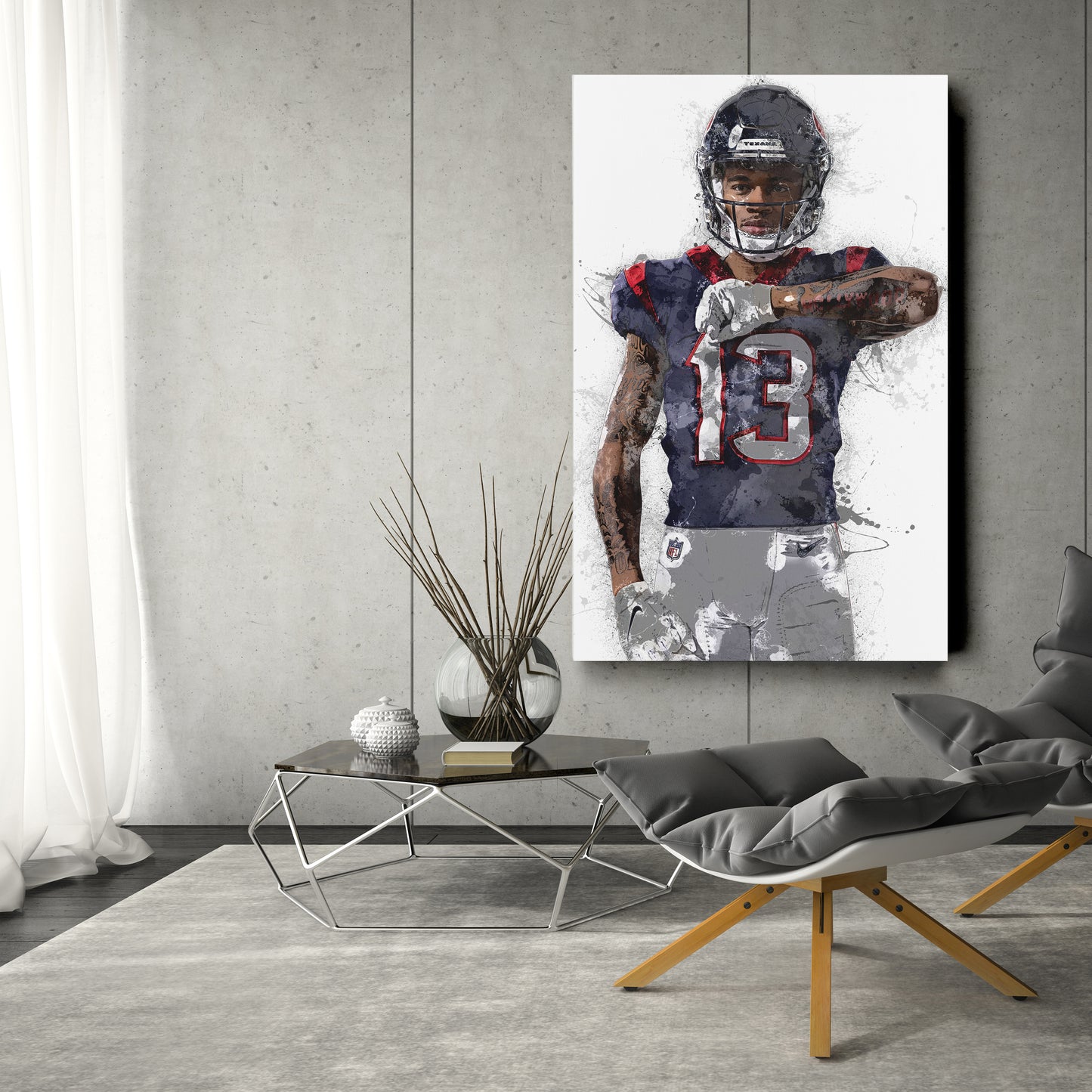 Tank Dell Canvas Art – Houston Texans Wall Decor