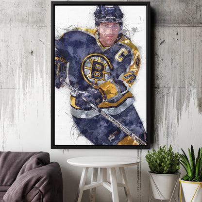 Ray Bourque Canvas Art – Boston Bruins Wall Decor
