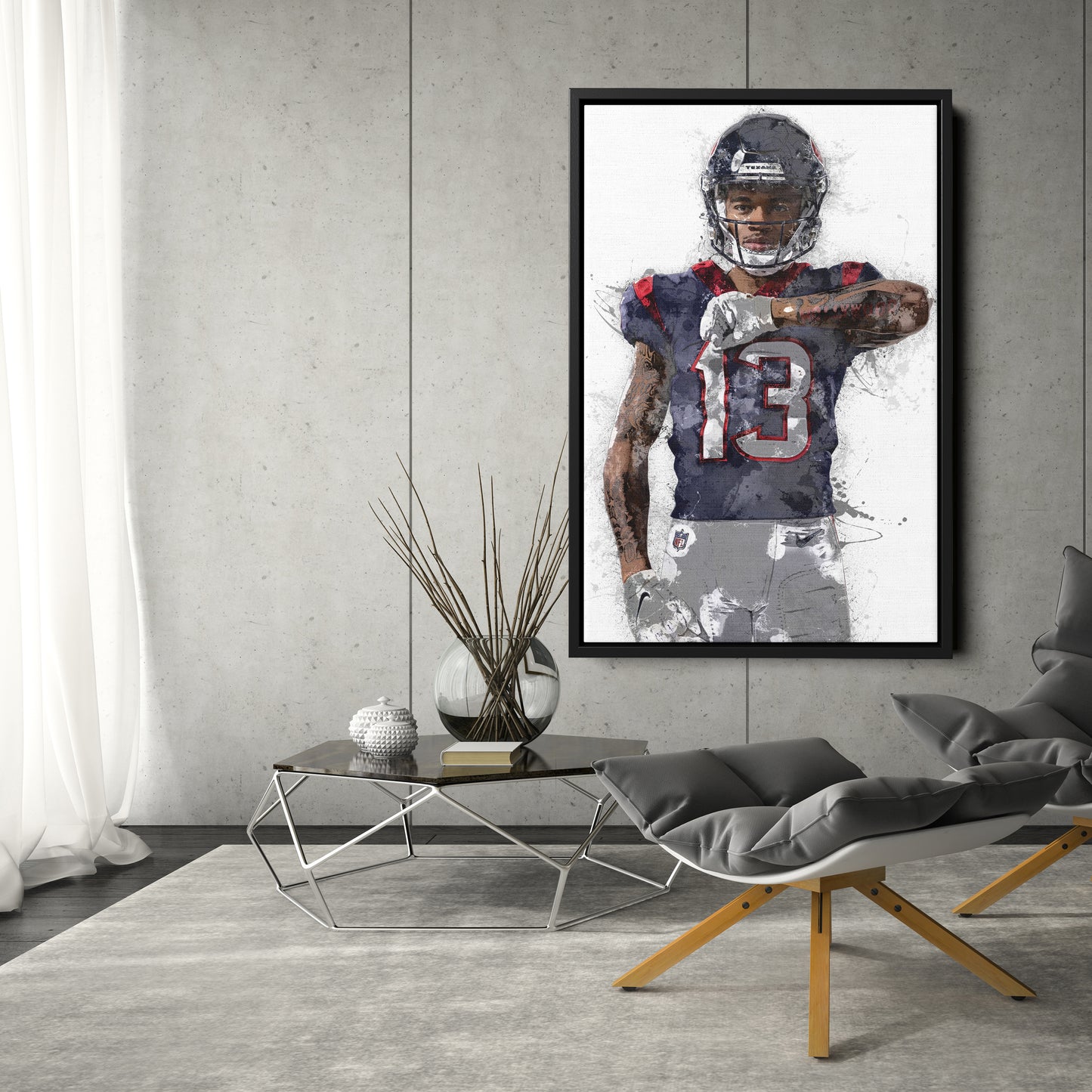 Tank Dell Canvas Art – Houston Texans Wall Decor