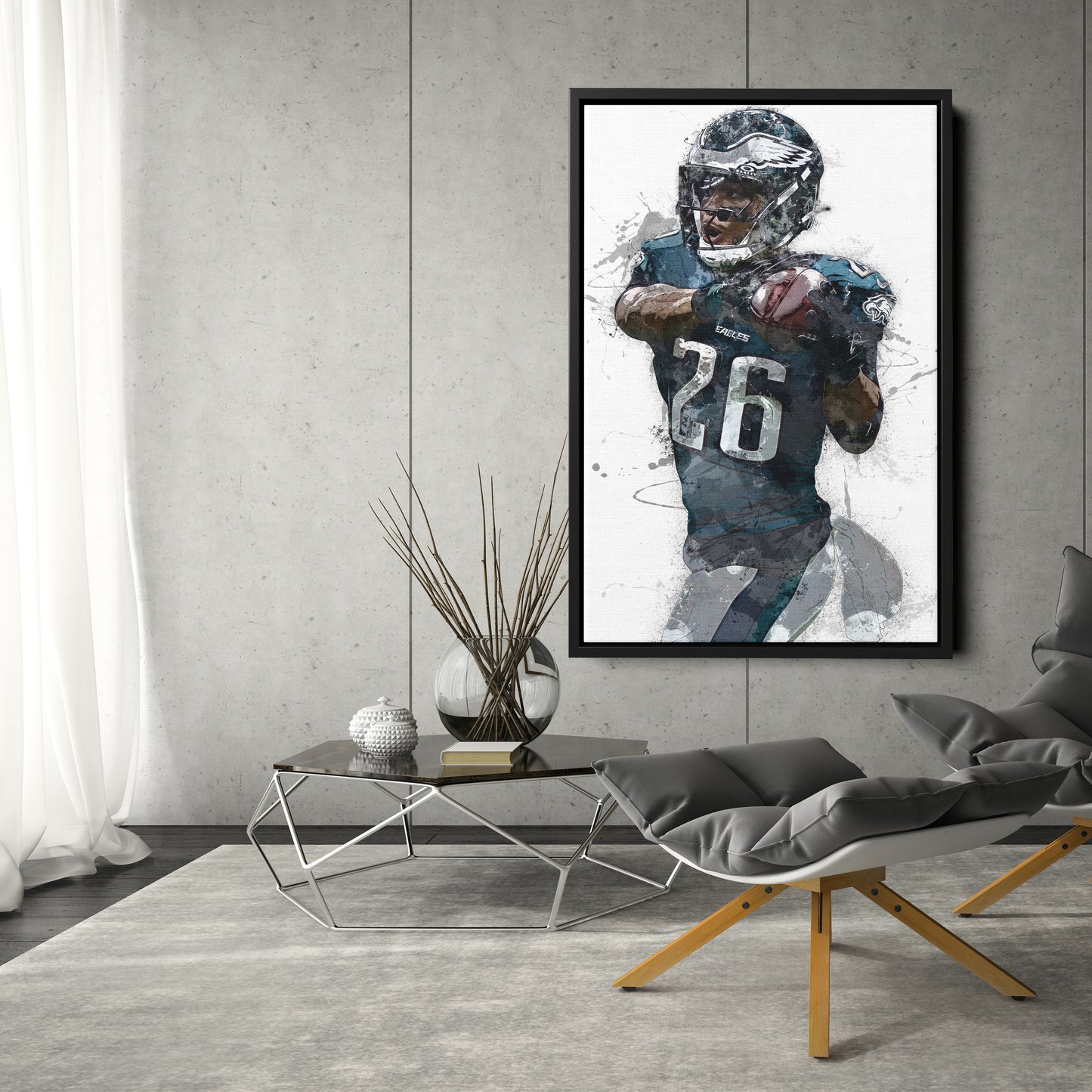 Saquon Barkley Canvas Art - Philadelphia Eagles Wall Decor