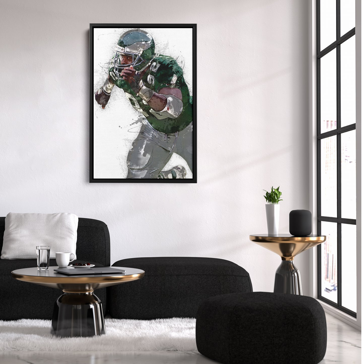 Reggie White Canvas Art – Philadelphia Eagles Wall Decor