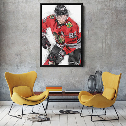 Patrick Kane Canvas Art – Chicago Blackhawks Wall Decor