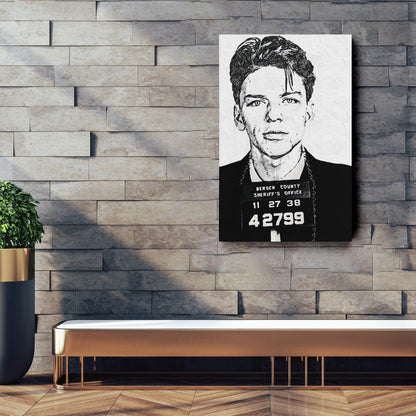 Frank Sinatra Mugshot Canvas – Vintage Wall Art Decor