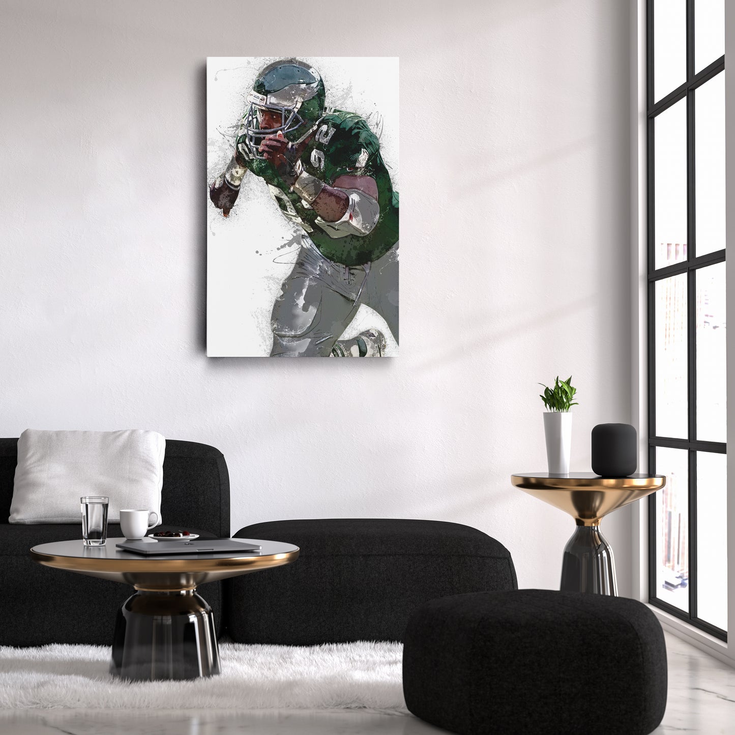 Reggie White Canvas Art – Philadelphia Eagles Wall Decor