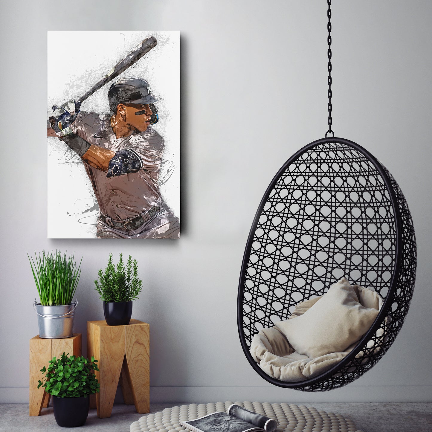 Aaron Judge Canvas Art - New York Yankees Wall Decor
