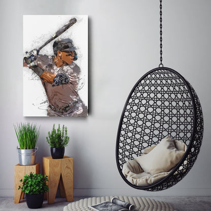 Aaron Judge Canvas Art - New York Yankees Wall Decor