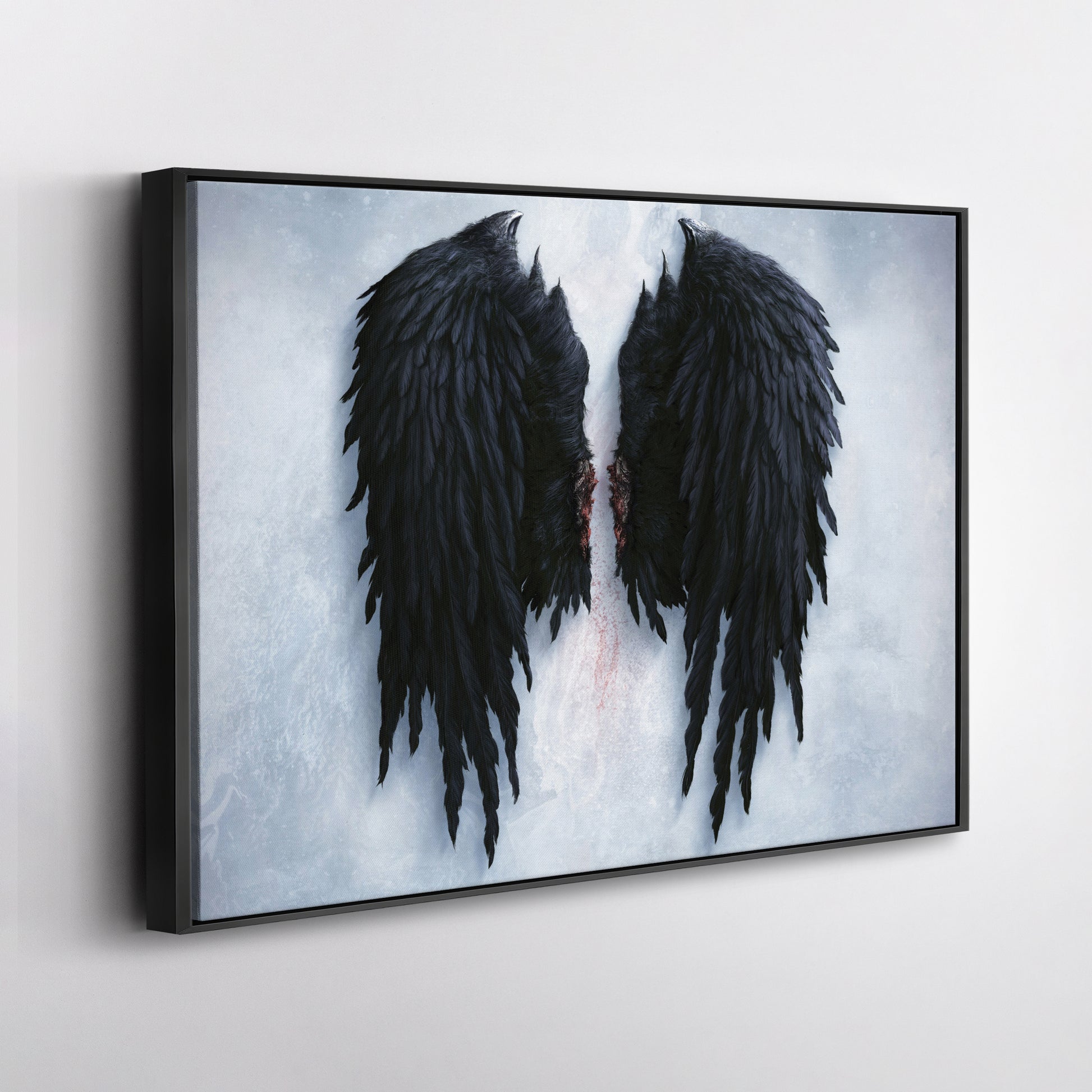 Banksy Angel Wings Canvas – Urban Street Art for Home Decor  