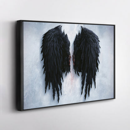 Banksy Angel Wings Canvas – Urban Street Art for Home Decor  