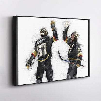 Max Pacioretty & Mark Stone Canvas Art – Vegas Golden Knights Wall Decor