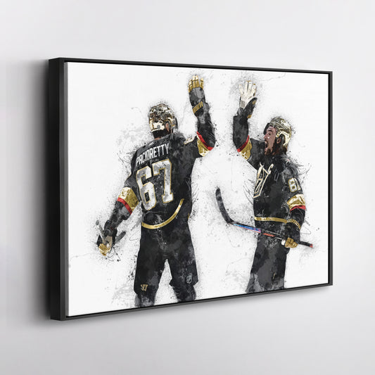 Max Pacioretty & Mark Stone Canvas Art – Vegas Golden Knights Wall Decor