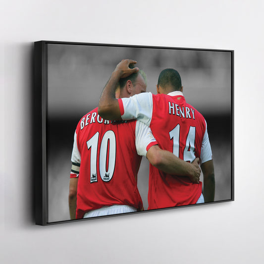 Henry & Bergkamp Canvas – Arsenal Legends Wall Art Decor