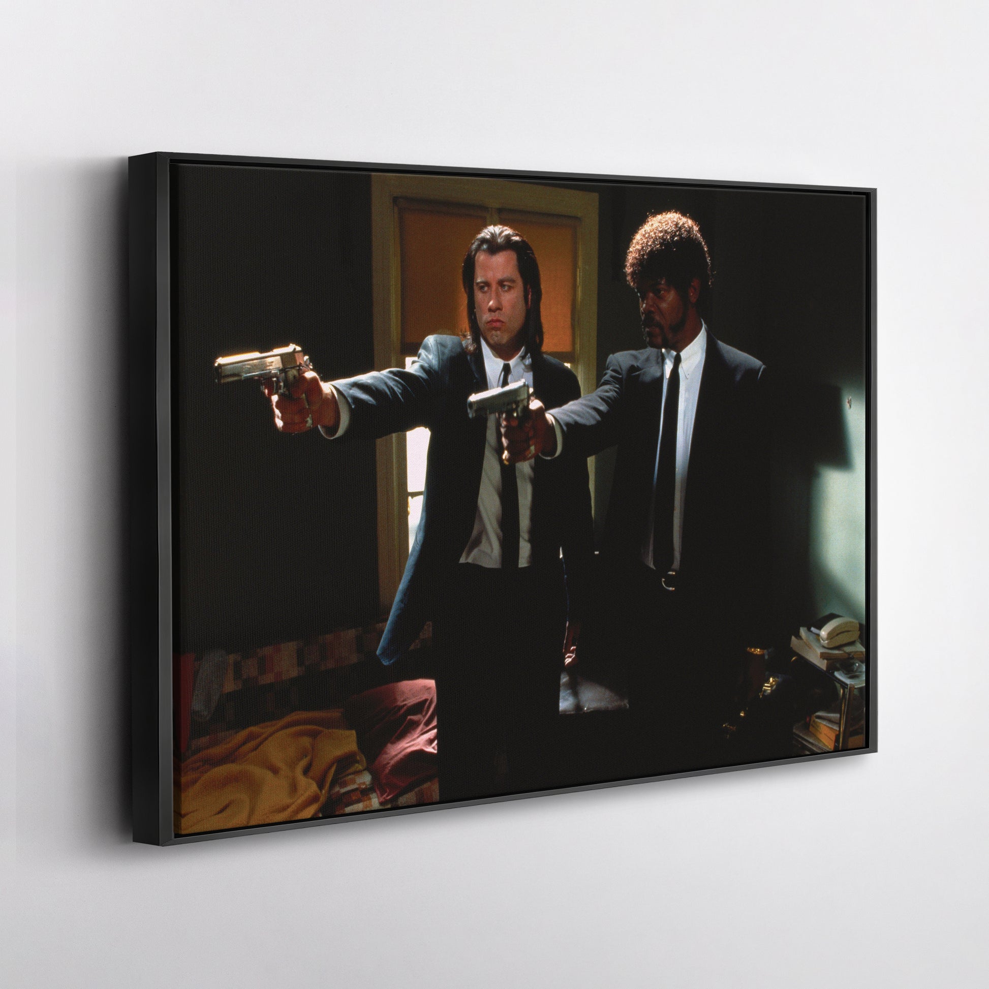 Pulp Fiction Canvas – Vincent & Jules Gangsta Movie Wall Art for Home Decor