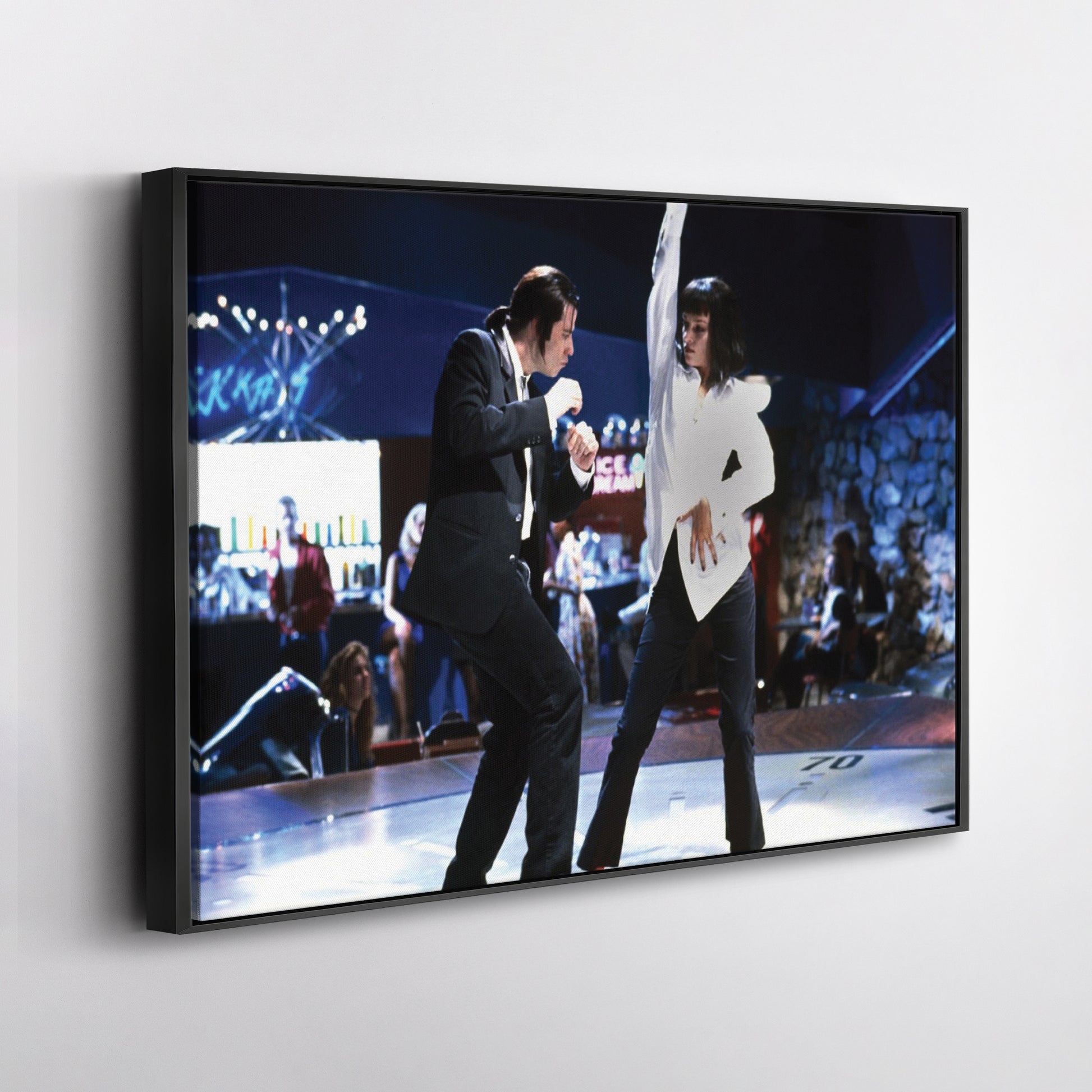 Pulp Fiction Canvas – Dance Twist Scene Movie Wall Art for Home Decor