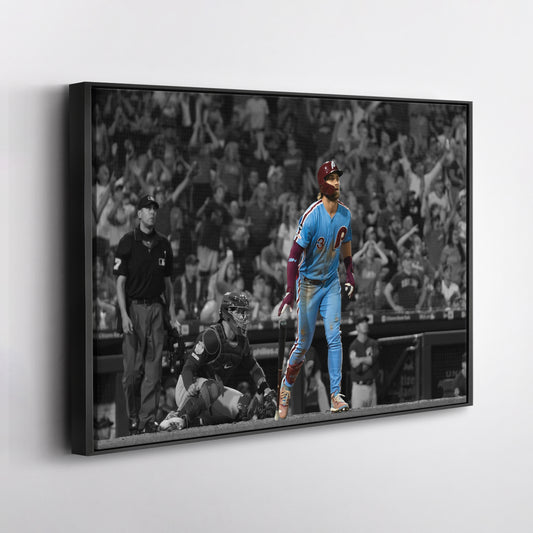 Bryce Harper Canvas Art - Phillies Grand Slam Wall Decor