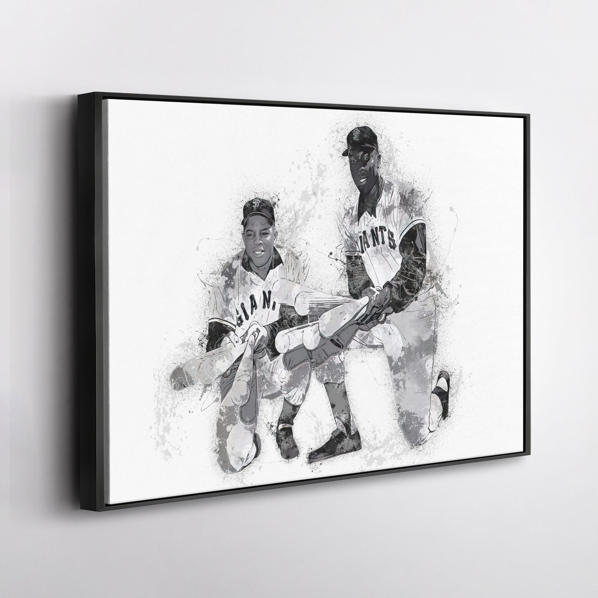 Willie Mays & Willie McCovey Canvas Art – San Francisco Giants Wall Decor