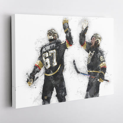 Max Pacioretty & Mark Stone Canvas Art – Vegas Golden Knights Wall Decor