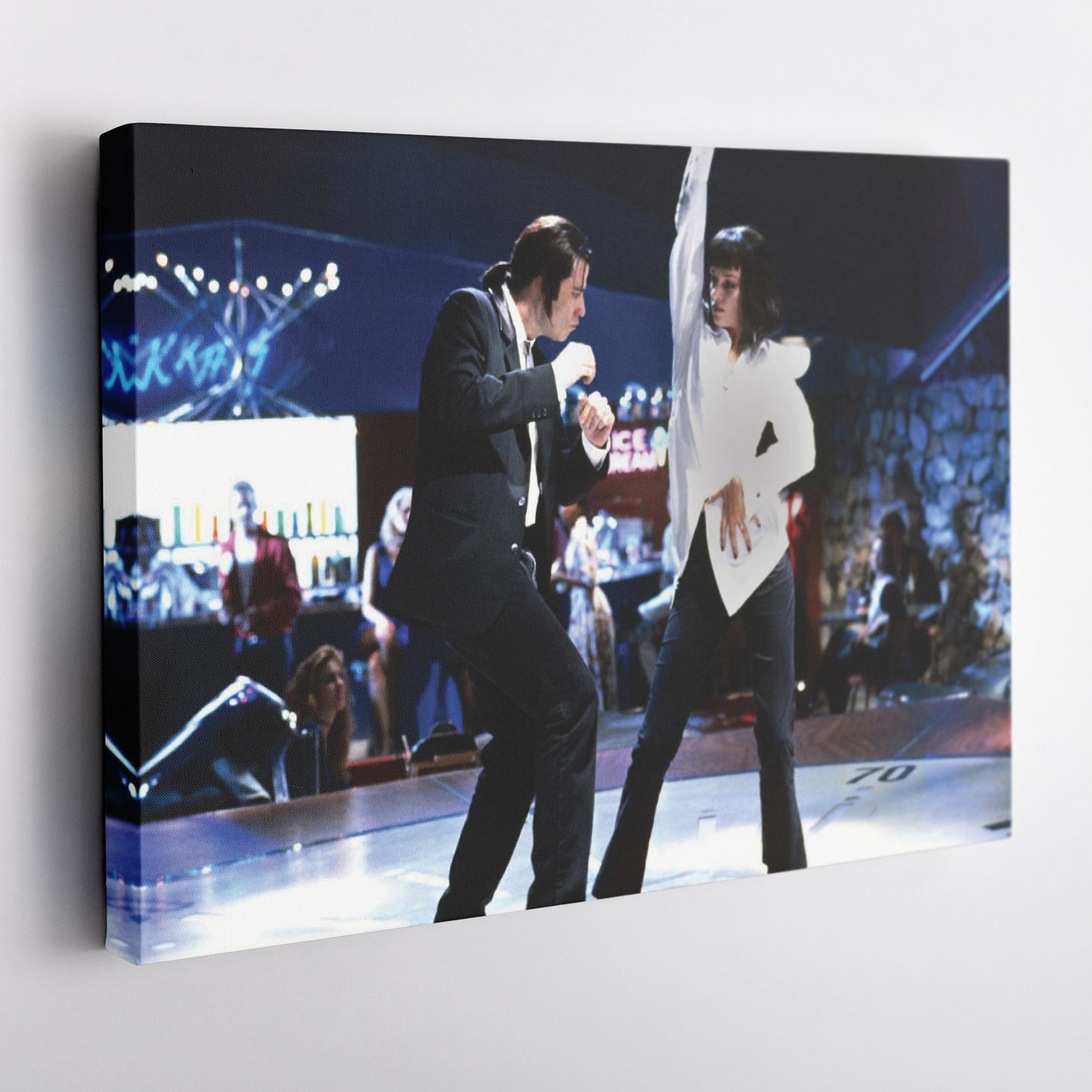 Pulp Fiction Canvas – Dance Twist Scene Movie Wall Art for Home Decor