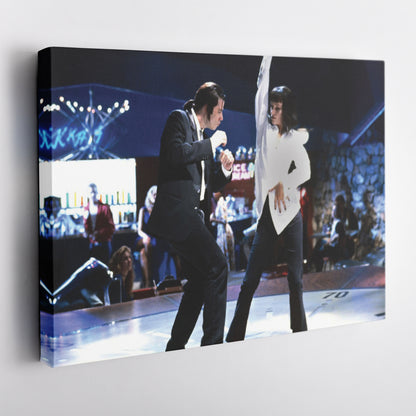 Pulp Fiction Canvas – Dance Twist Scene Movie Wall Art for Home Decor