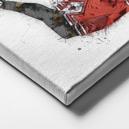 Derrick Rose Canvas Art – Chicago Bulls Wall Decor