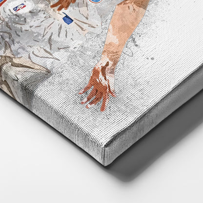 Shai Gilgeous-Alexander & Josh Giddey Canvas Art – Oklahoma City Thunder Wall Decor