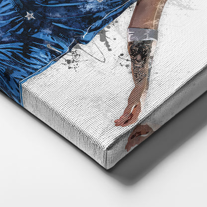 Luka Doncic & Dirk Nowitzki Canvas Art – Dallas Mavericks Wall Decor