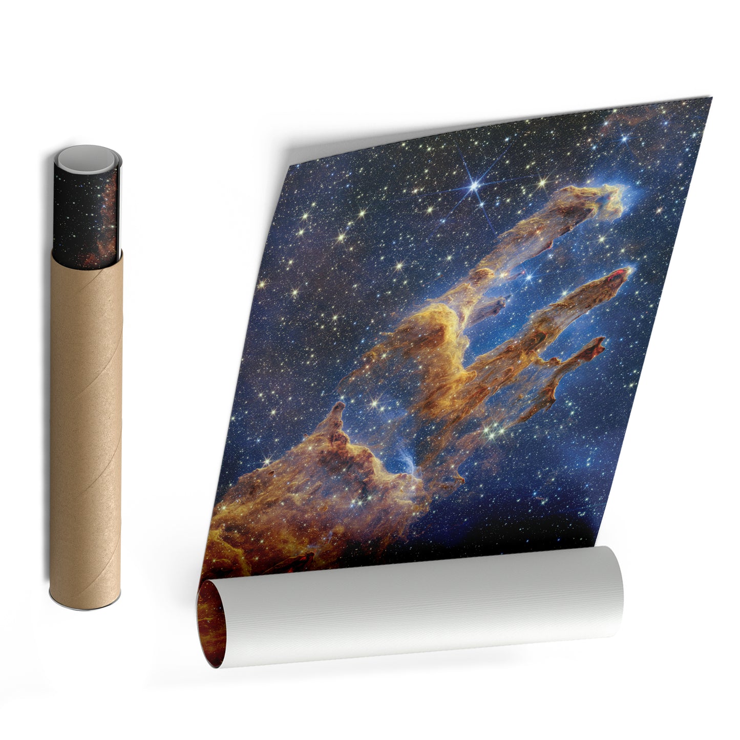 Pillars of Creation NASA Canvas Art - James Webb Space Telescope Decor