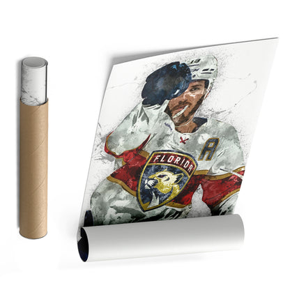 Matt Tkachuk Canvas Art – Florida Panthers Wall Decor