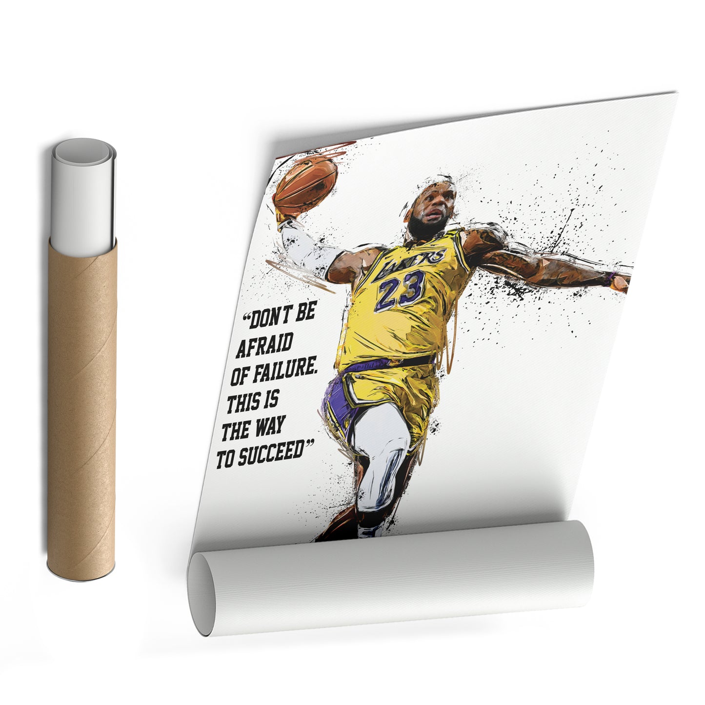 LeBron James Quote Canvas Art – Lakers Wall Decor