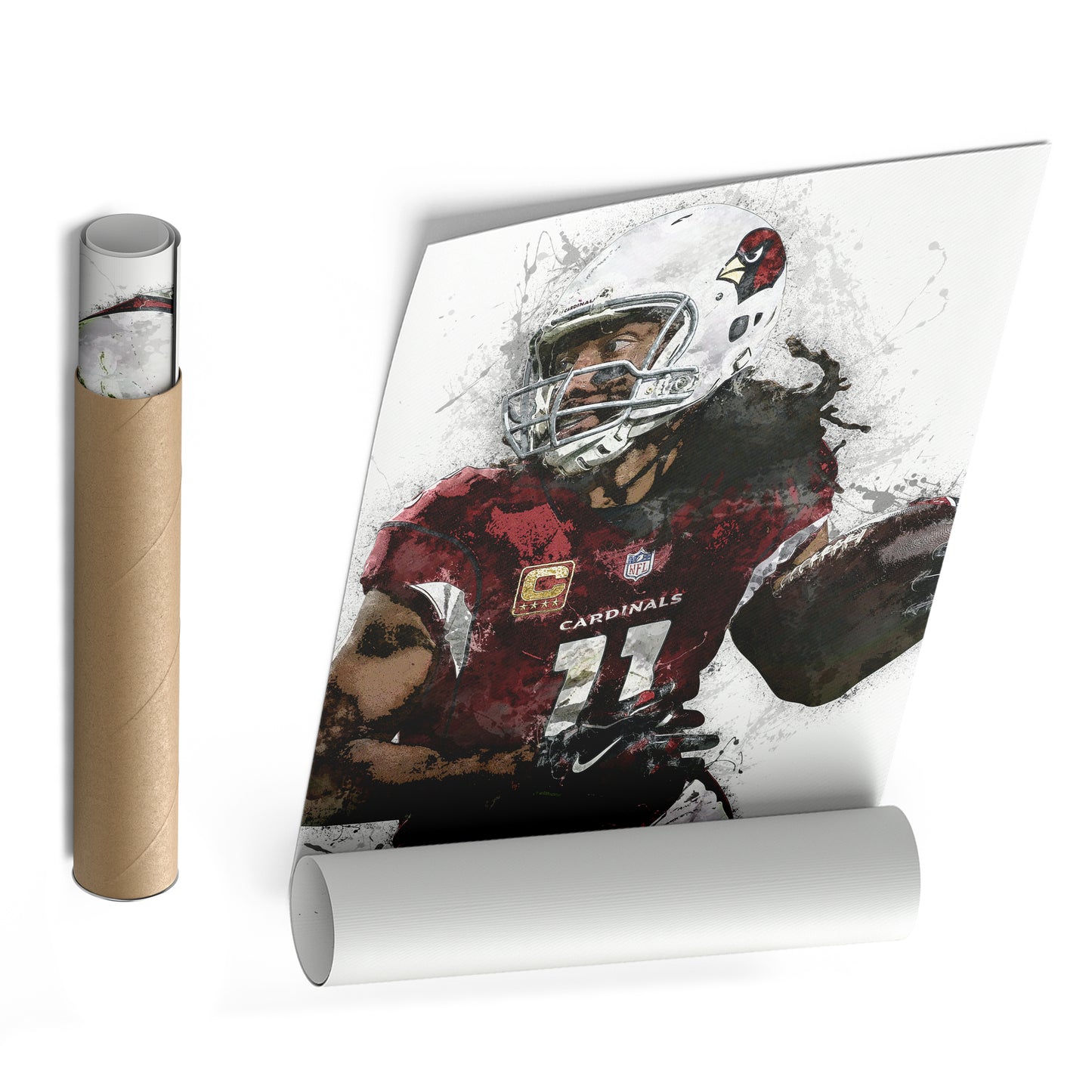 Larry Fitzgerald Canvas Art – Arizona Cardinals Wall Decor