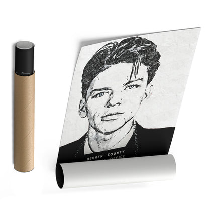 Frank Sinatra Mugshot Canvas – Vintage Wall Art Decor