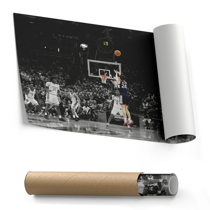 Braylon Mullins Buzzer Beater Canvas – Huskies vs Duke UConn Wall Art Decor