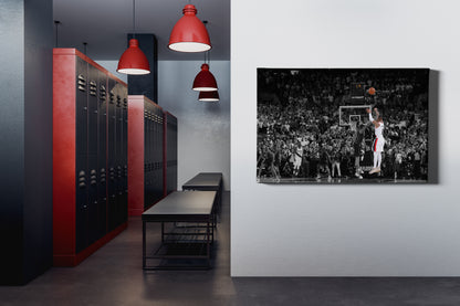Damian Lillard vs OKC Dame Time Poster Portland Trail Blazers Basketball Hand Made Posters Canvas Print Wall Art Home Decor