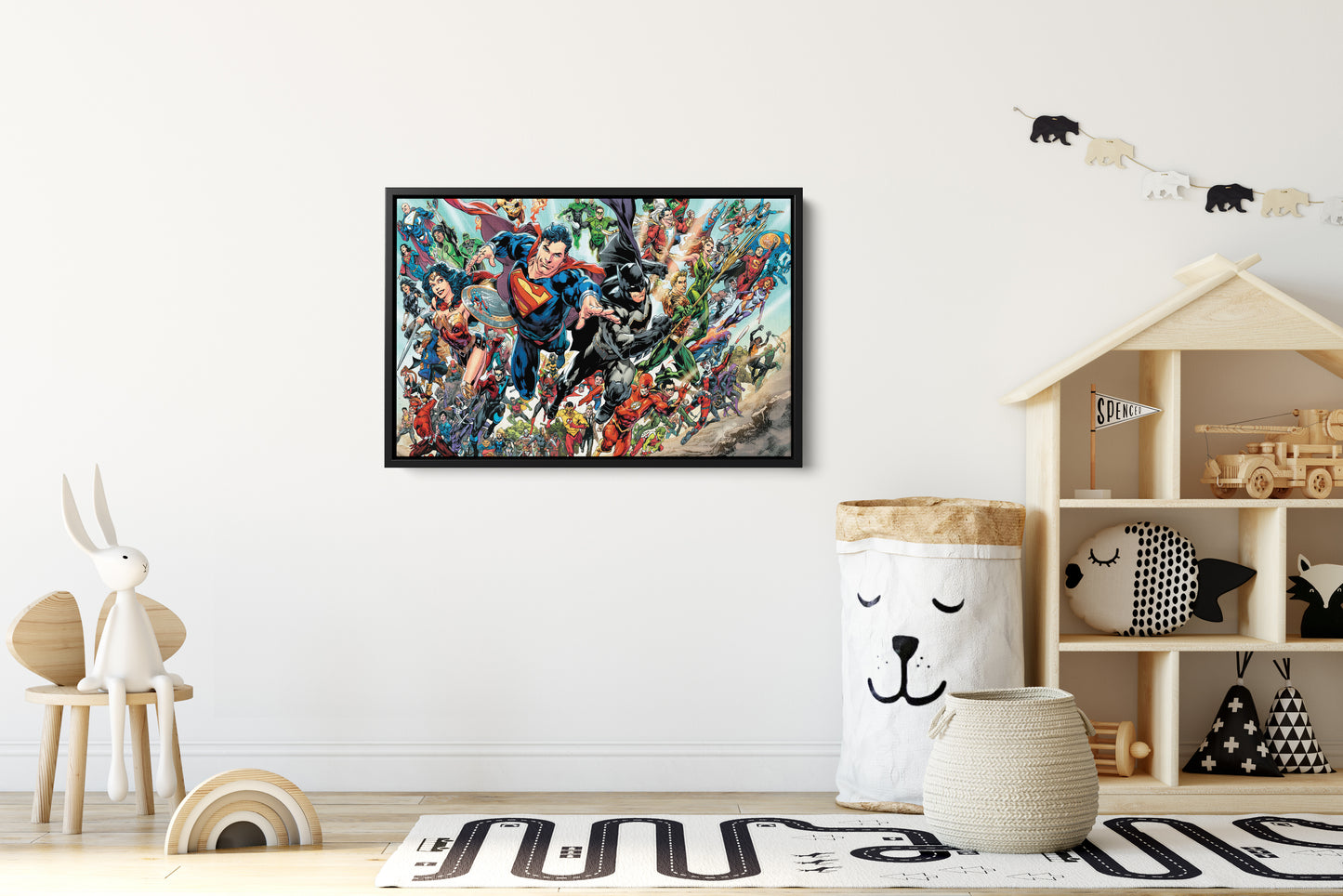 DC Superheroes  Universe Poster Comics Hand Made Posters Canvas Print Kids Gift Wall Art  Home Decor