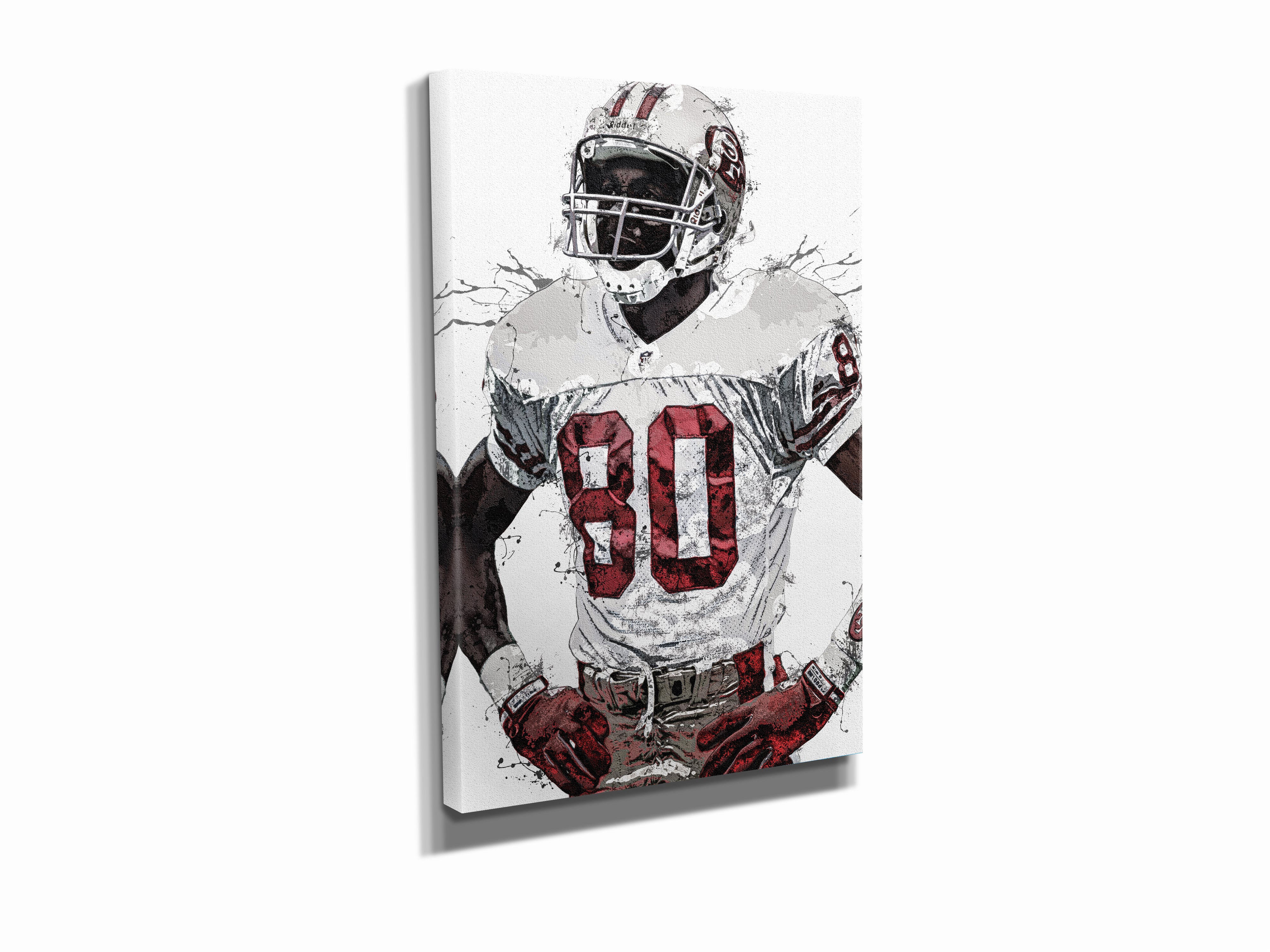 Jerry Rice Poster San Francisco 49ers Football Painting Hand Made Post –  CanvasBlackArt