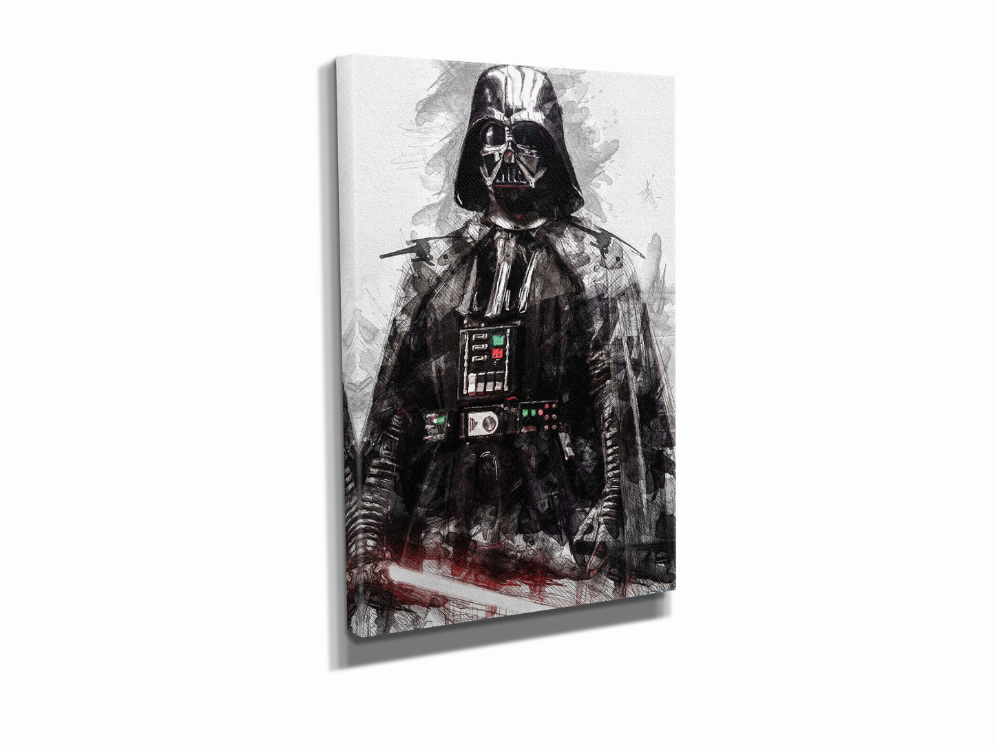 Darth Vader Poster Star Wars Movie Painting Hand Made Posters Canvas Print Kids Wall Art Man Cave Gift Home Decor