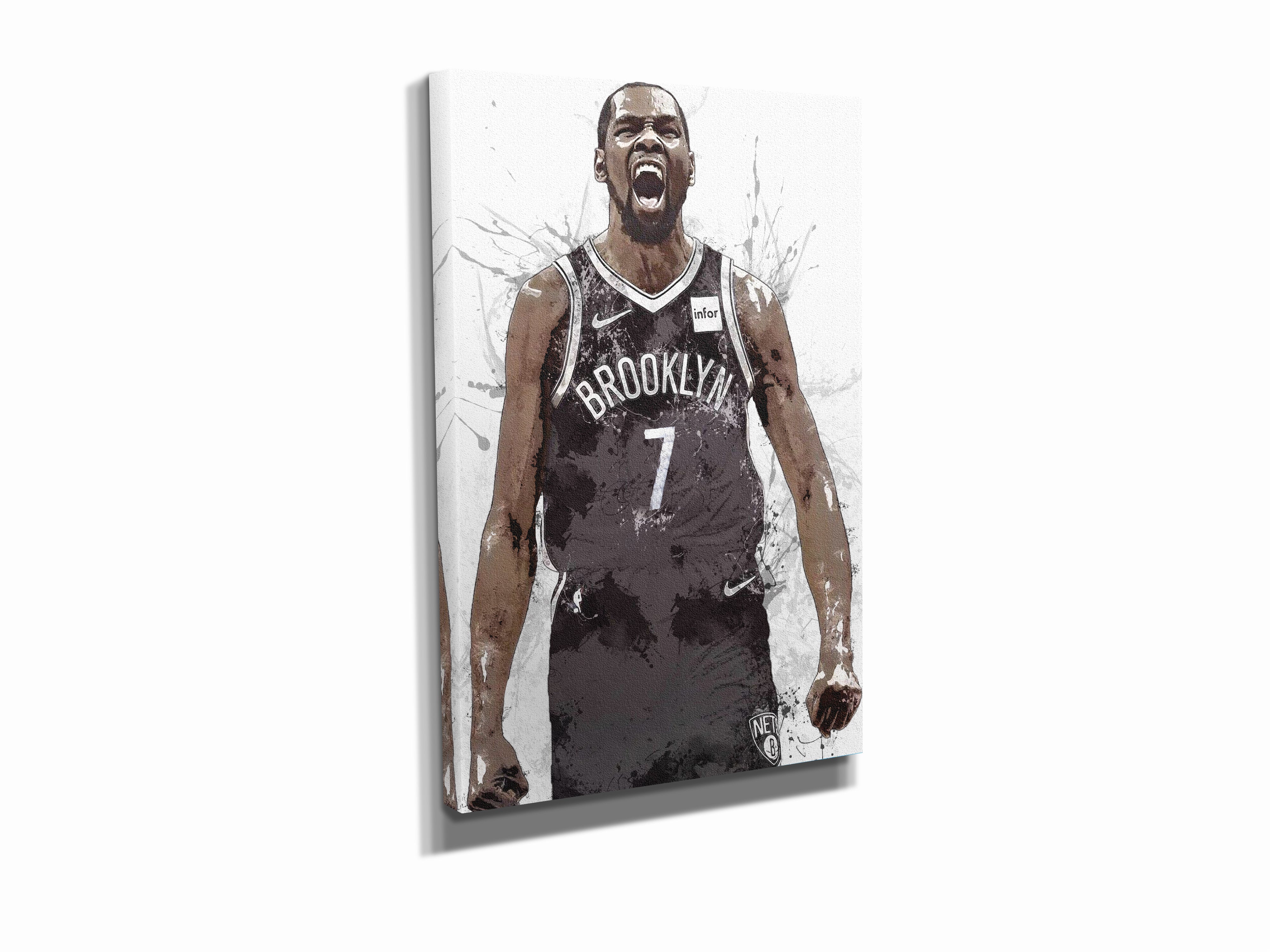 Brooklyn Nets Power Forward Kevin Durant Dunking The Ball 8x10 Photo  Picture Wall Art Gift