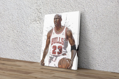Michael Jordan Poster Chicago Bulls Basketball Painting Hand Made Posters Canvas Print Kids Wall Art Home Man Cave Gift Decor