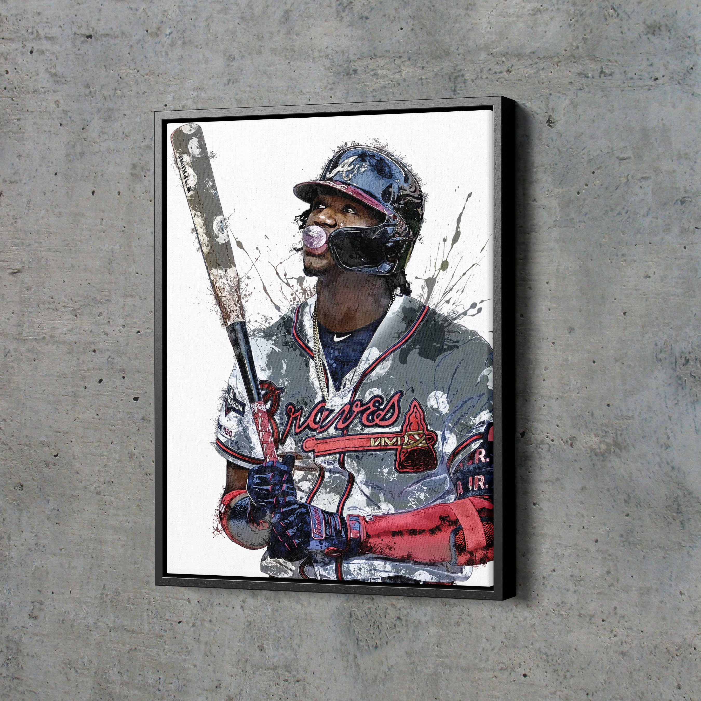 Ronald Acuna Jr. Poster Atlanta Braves Baseball Hand Made Posters Canv –  CanvasBlackArt